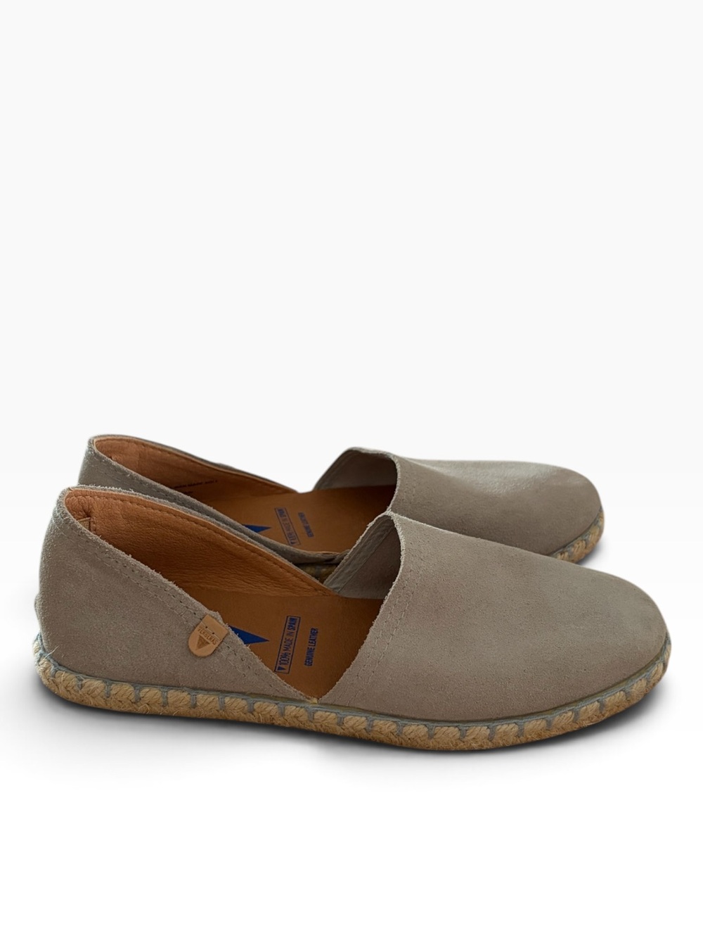 Verbenas Navy Grey Suede Leather Shoes Verbenas Carmen Espadrilles 38